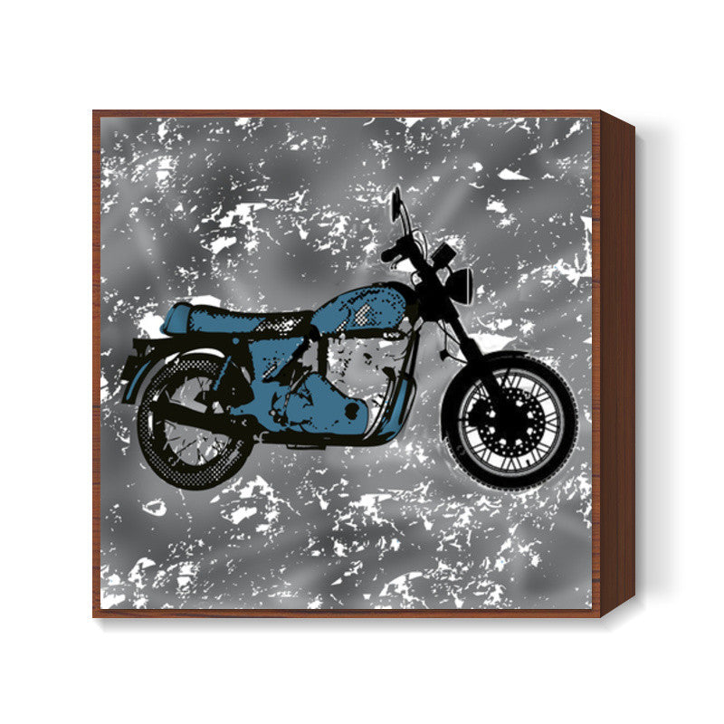 Vintage bike  Square Art Prints