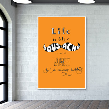 Moustacheous Life Wall Art