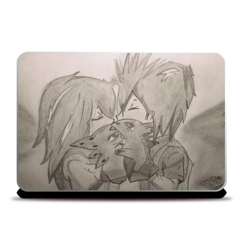 Train your Dragon Kiss Hiccup Toothless Laptop Skins