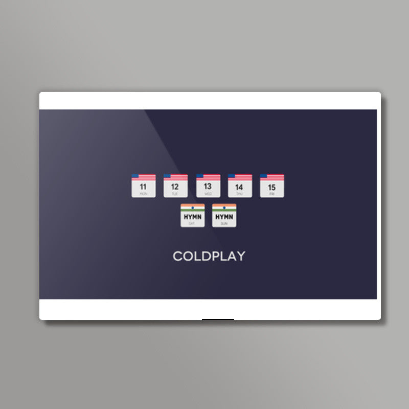 COLDPLAY Hymn For The Weekend Wall Art