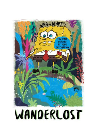 PosterGully Specials, Wanderlost spongebob Wall Art