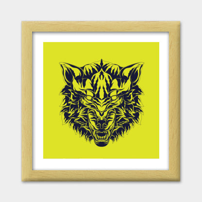 Wolf Head Premium Square Italian Wooden Frames