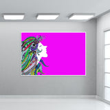 Girl in Song (pink) Wall Art
