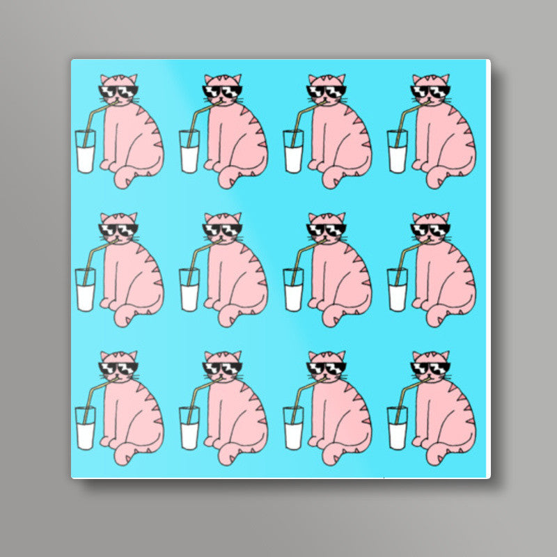 Cool Cats Square Art Prints