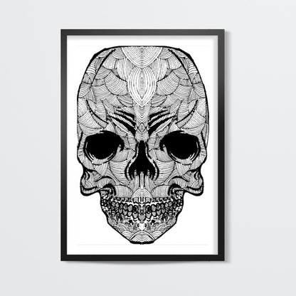 Doodle skull Wall Art | Pradeep Chauhan