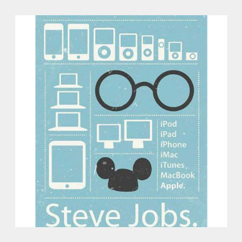 Square Art Prints, Steve Jobs