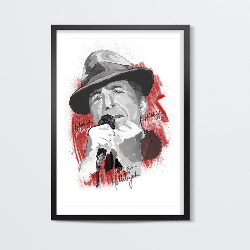 Leonard Cohen -  Hallelujah Wall Art