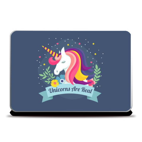 Colorful unicorn Laptop Skins