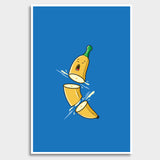 Sliced Banana Giant Poster