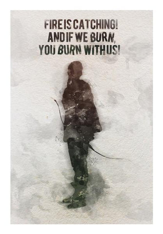 PosterGully Specials, The Hunger Games-Katniss Everdeen quotes Wall Art