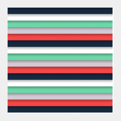 Square Art Prints, Stripes Square Art Prints