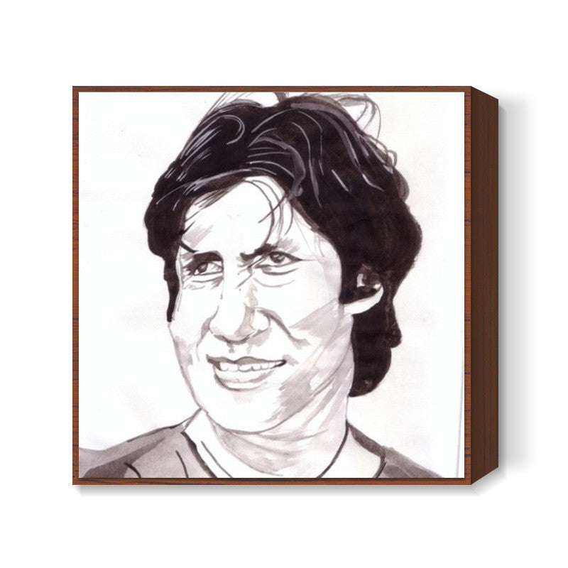 Bollywood superstar Amitabh Bachchan shows the audacity of the underdog in the movie Mard Square Art Prints