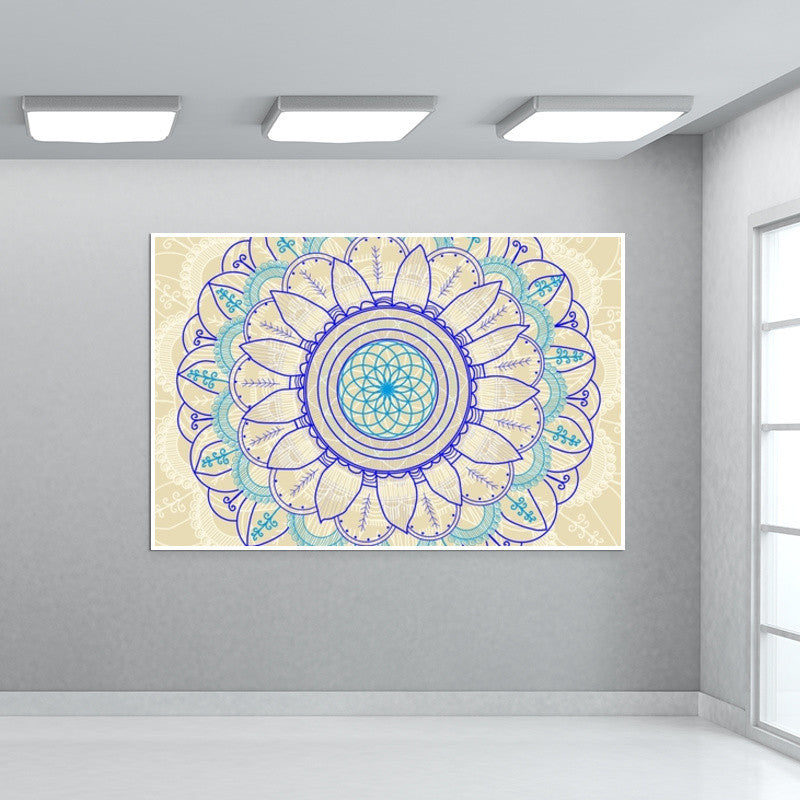 Bohemian desi pattern doddle Wall Art