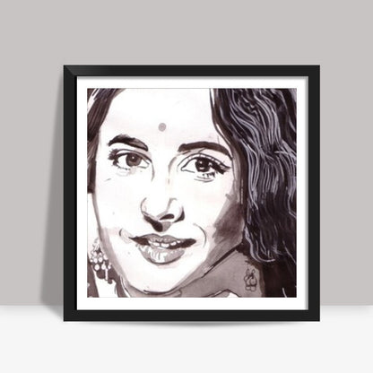 Vidya Balan woos in a traditional avatar Square Art Prints