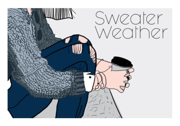 PosterGully Specials, sweater weather Wall Art