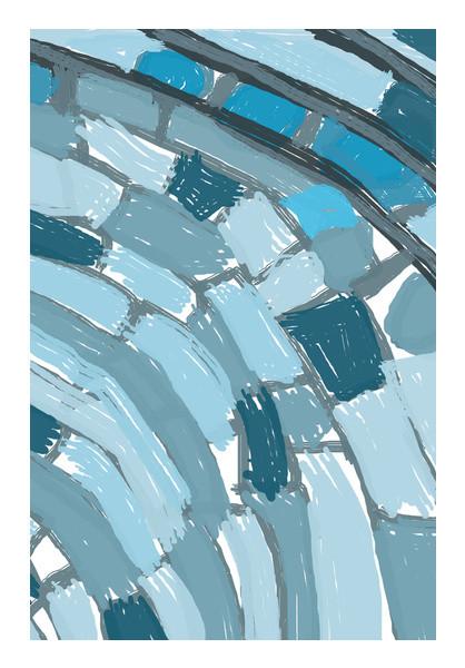 PosterGully Specials, Blue Doodle Wall Art