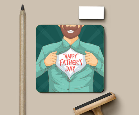 Fathers Day On Chest | #Fathers Day Special  Coasters