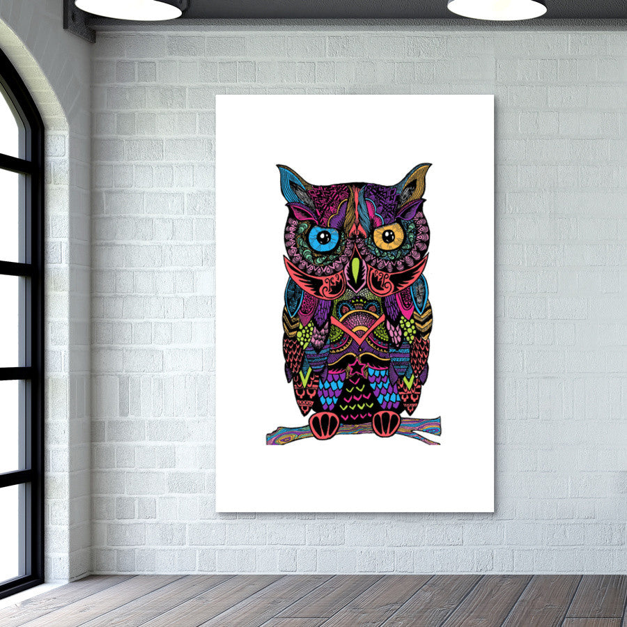 Aztec owl color Wall Art| Buy High-Quality Posters and Framed ...