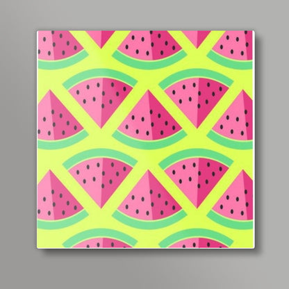 New watermelon Square Art Prints