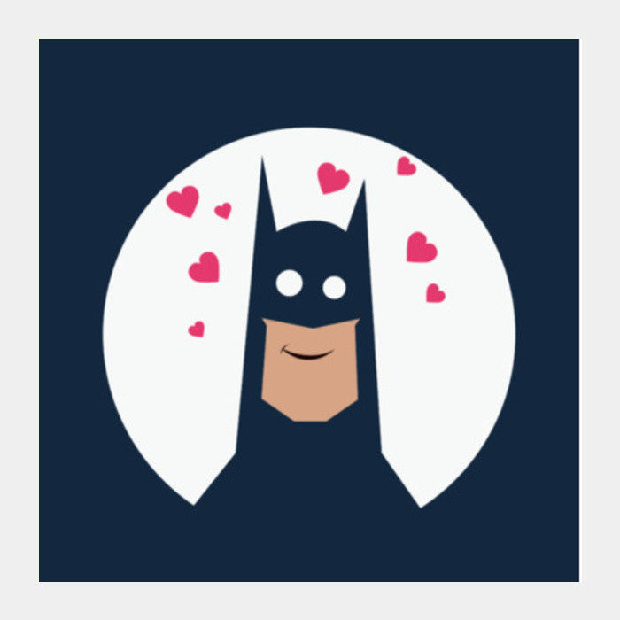 Batman Love Square Art Prints