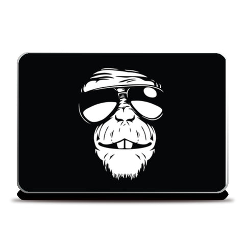 Monkey Glasses Laptop Skins