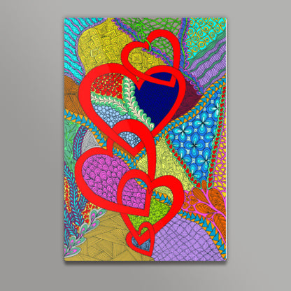 Chain of Hearts Wall Art