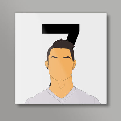 Cristiano Ronaldo 7 | Real Madrid | Football Square Art Prints