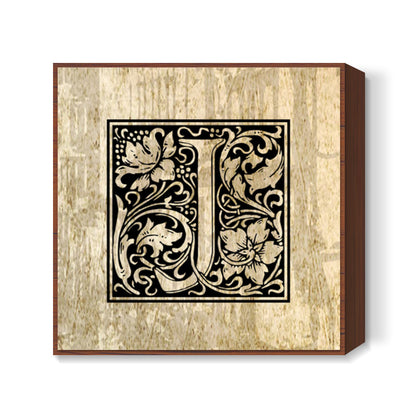 Ornate J Square Art Prints