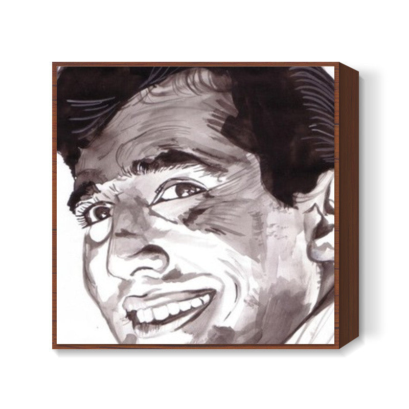 Bollywood superstar Rajesh Khanna believed that life is beautiful Square Art Prints