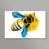 Honey Bee Doodle Wall Art