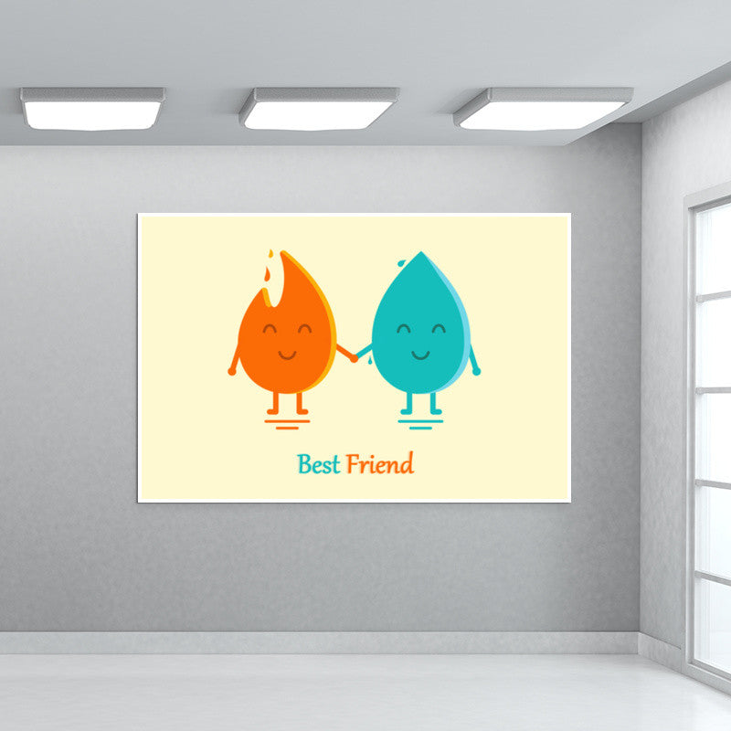 HD Best Friends Forever Wall Poster For Friend /HD Wall Poster For Gift /  HD Friends Wall Poster for Wall Decoration (12x18-Inch, 300 GSM Thick  Paper, Gloss Laminated, Unframed) Rolled Fine Art