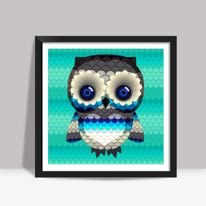 the owl Square Art Prints
