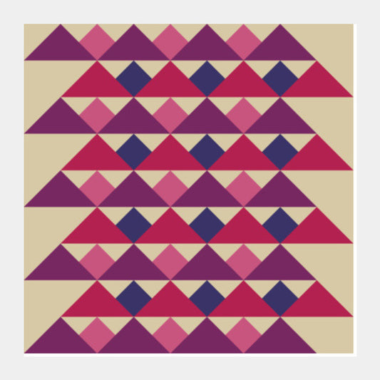 Square Art Prints, Triangles I Square Art Prints