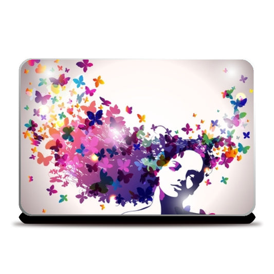 butterfly art Laptop Skins