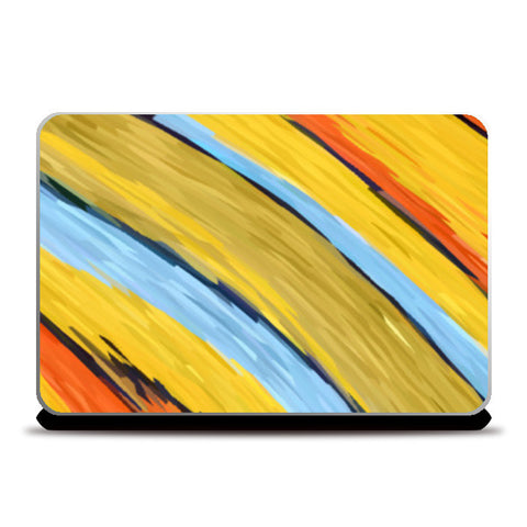 Modern Diagonal Digital Abstract Stripes  Laptop Skins