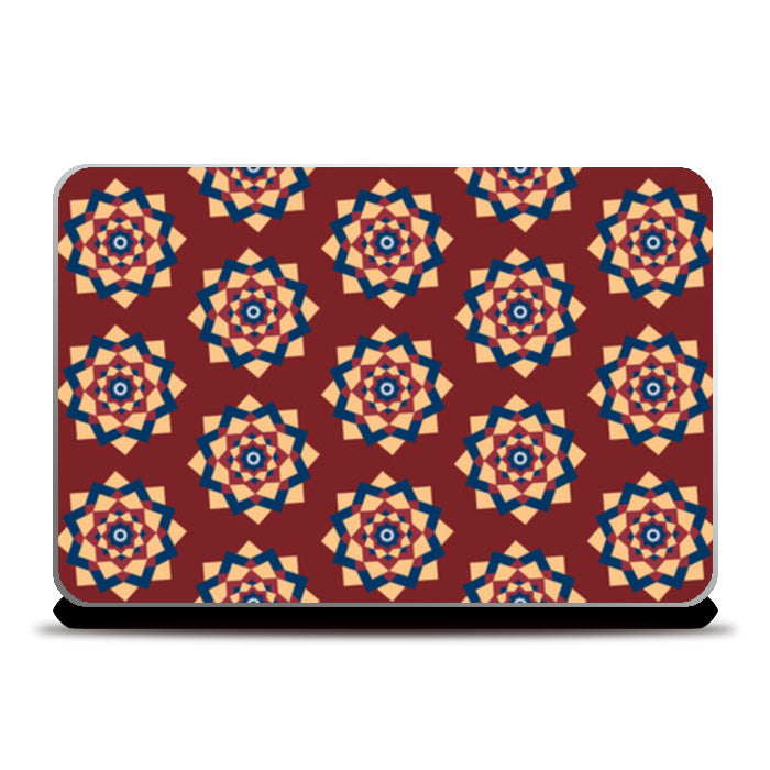 Tribal Geometric Mandala Ethnic Pattern  Laptop Skins