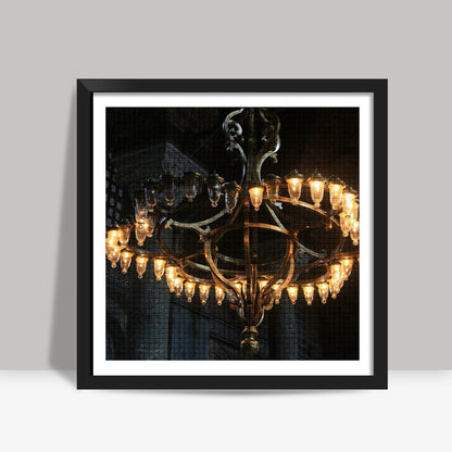 Broken Lights at Hagia Sofia Square Art Prints