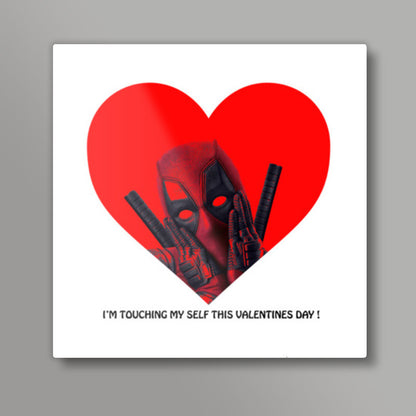 Deadpool Valentines Square Art Prints