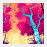 Square Art Prints, Candy Forest Square Art
