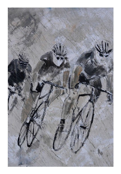 Wall Art, bikers in the rain  Wall Art