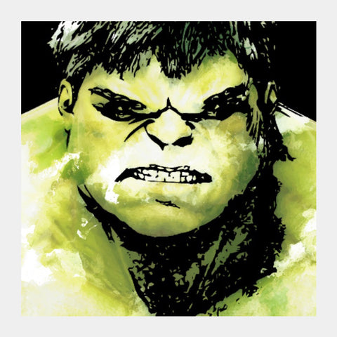 Square Art Prints, The Incredible Hulk Movie Comic Character Artwork