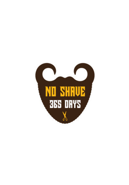 Mustache And Beard No Shave Art PosterGully Specials