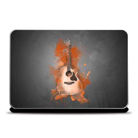 Guitar Splash – Orange Laptop Skins