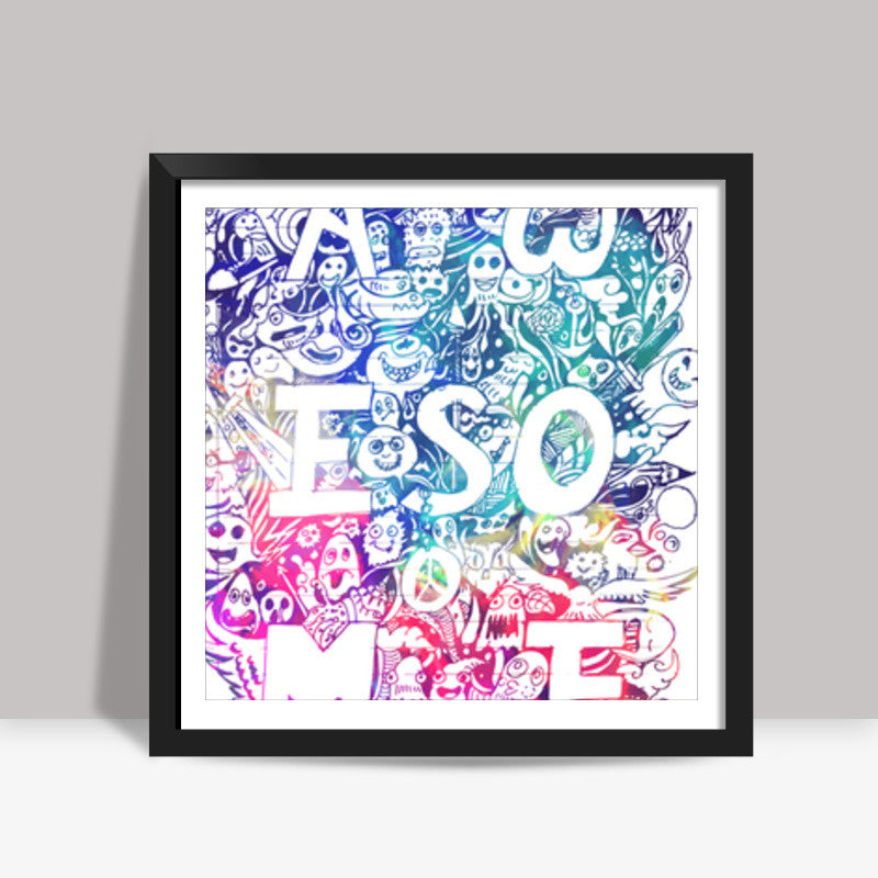 Doodle art Square Art Prints