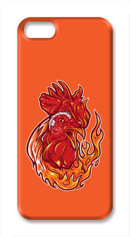 Rooster On Fire iPhone SE Cases