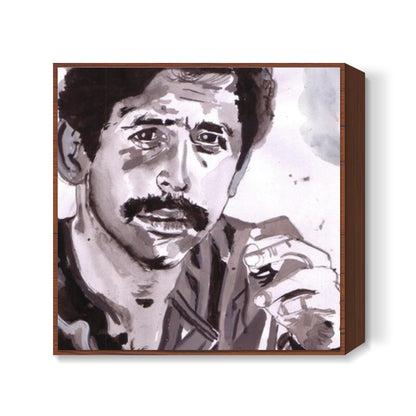 Versatile Bollywood actor Naseeruddin Shah reinvents himself as per the requirements of the character Square Art Prints