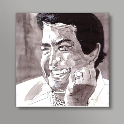 Sanjeev Kumar was a versatile actor Square Art Prints