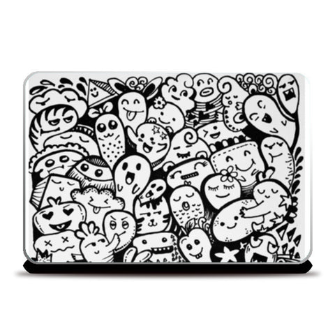 cute fun doodle cover | laptop Laptop Skins