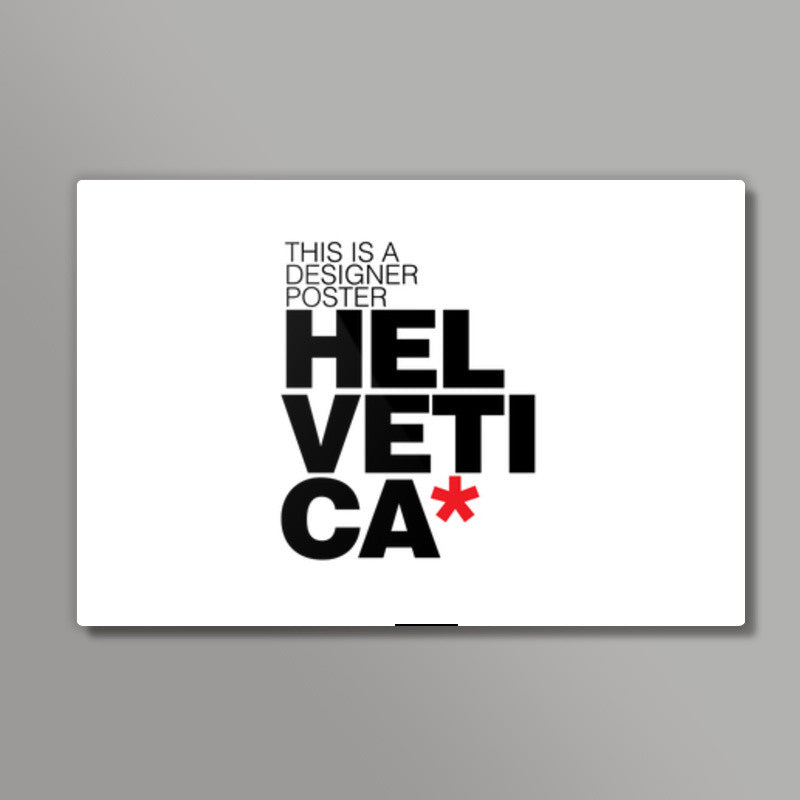 Helvetica love Wall Art