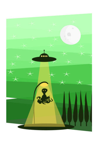 Alien Night Green Art PosterGully Specials